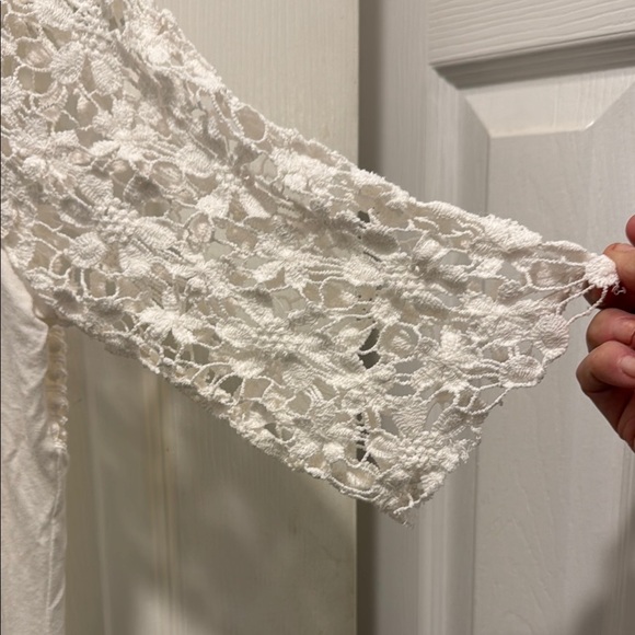 BKE Cream Embellished  Blouse - Picture 4 of 13